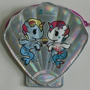 NWT Tokidoki Purse zipper clamshell shape (pearl)